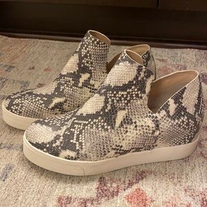 Steve Madden Snakeskin Wedge Sneakers